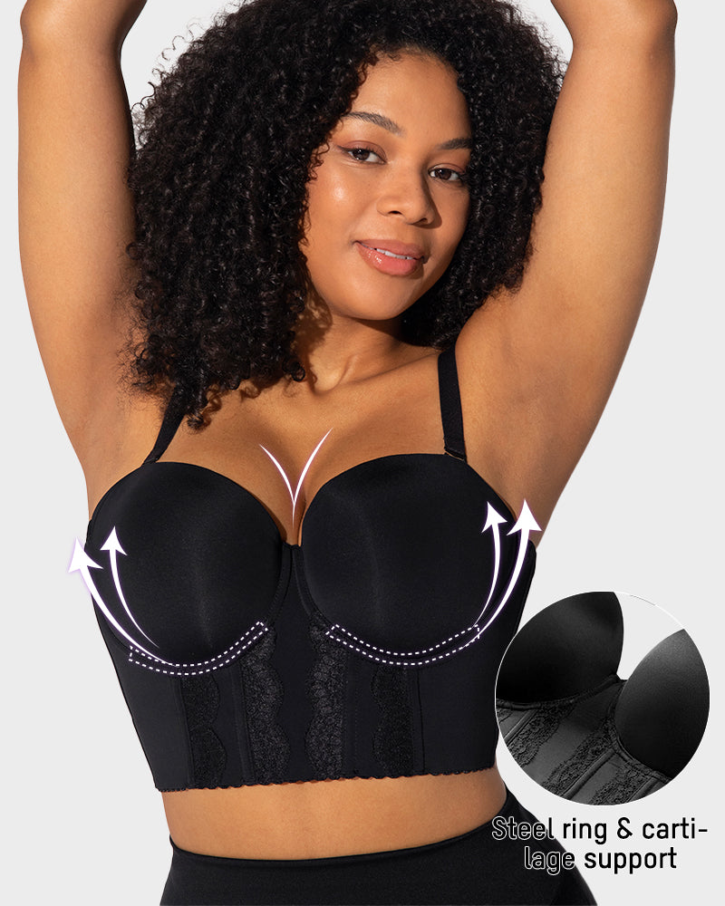 Sujetador Sin Tirantes con Espalda Baja – Elegancia Invisible