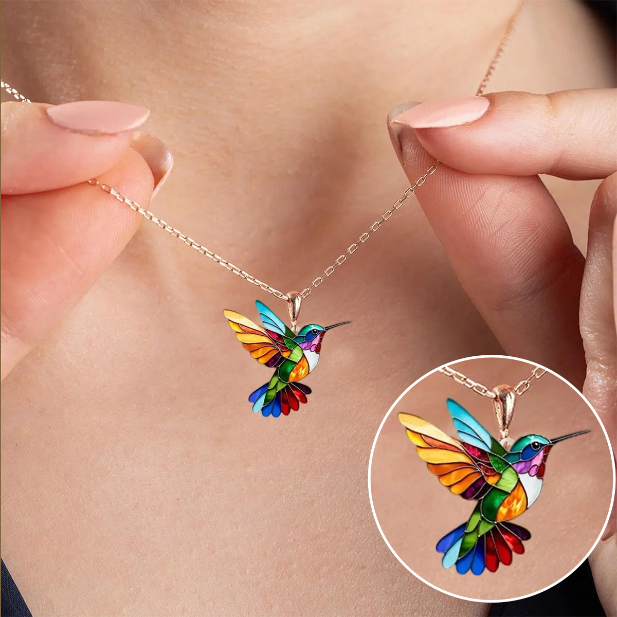 Samanta – Collar de Colibrí (Pendientes de Regalo)