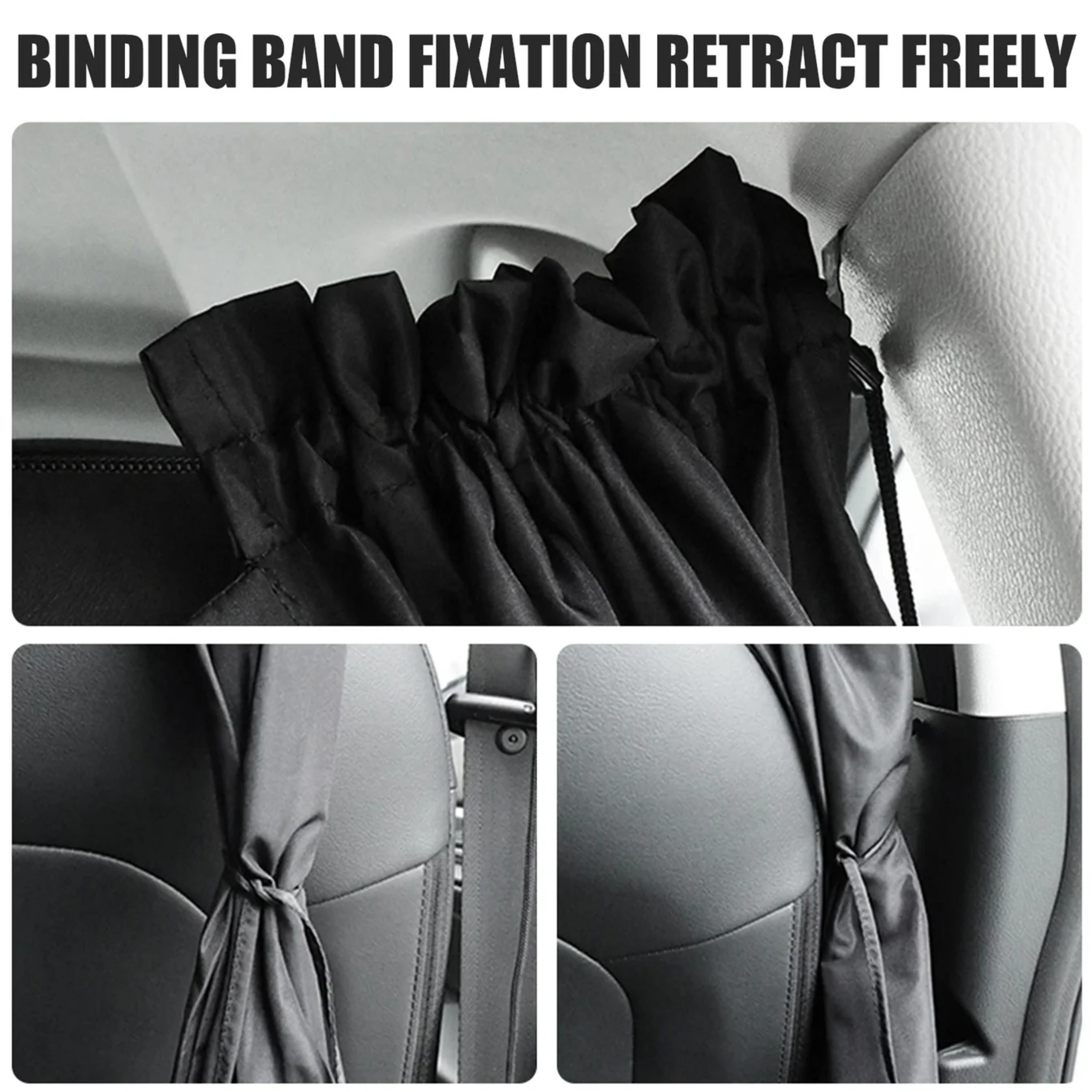 Complete Car Privacy Curtain Set (4 Pieces)
