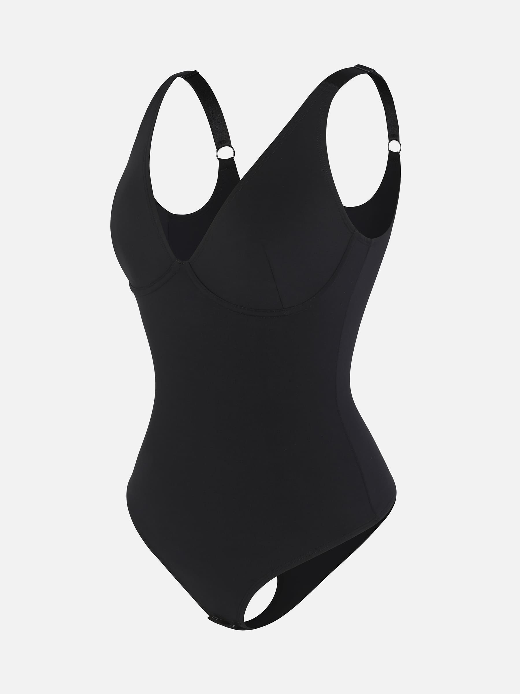 Feelingirl V Neck Tummy Control Shaping Bodysuit