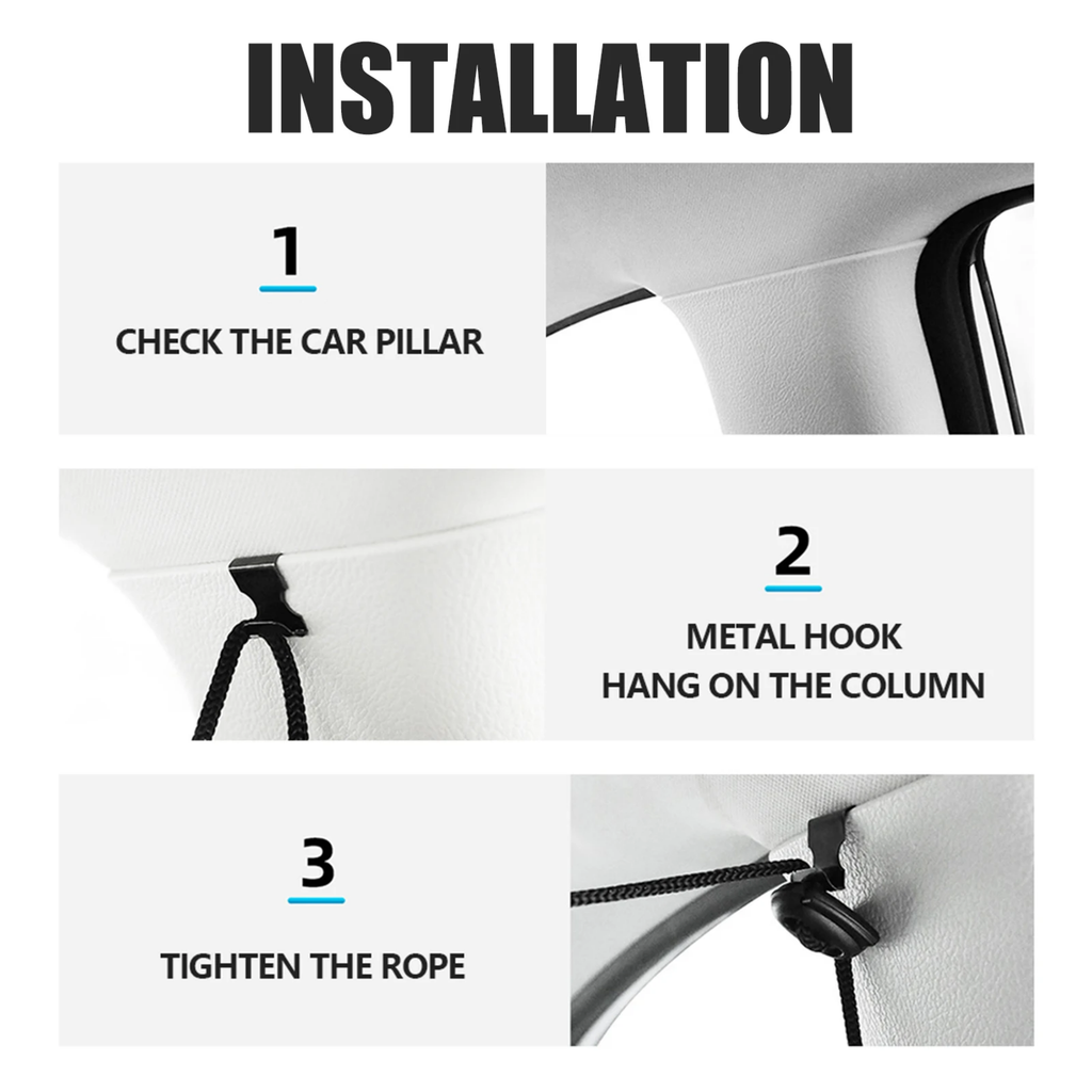 Complete Car Privacy Curtain Set (4 Pieces)