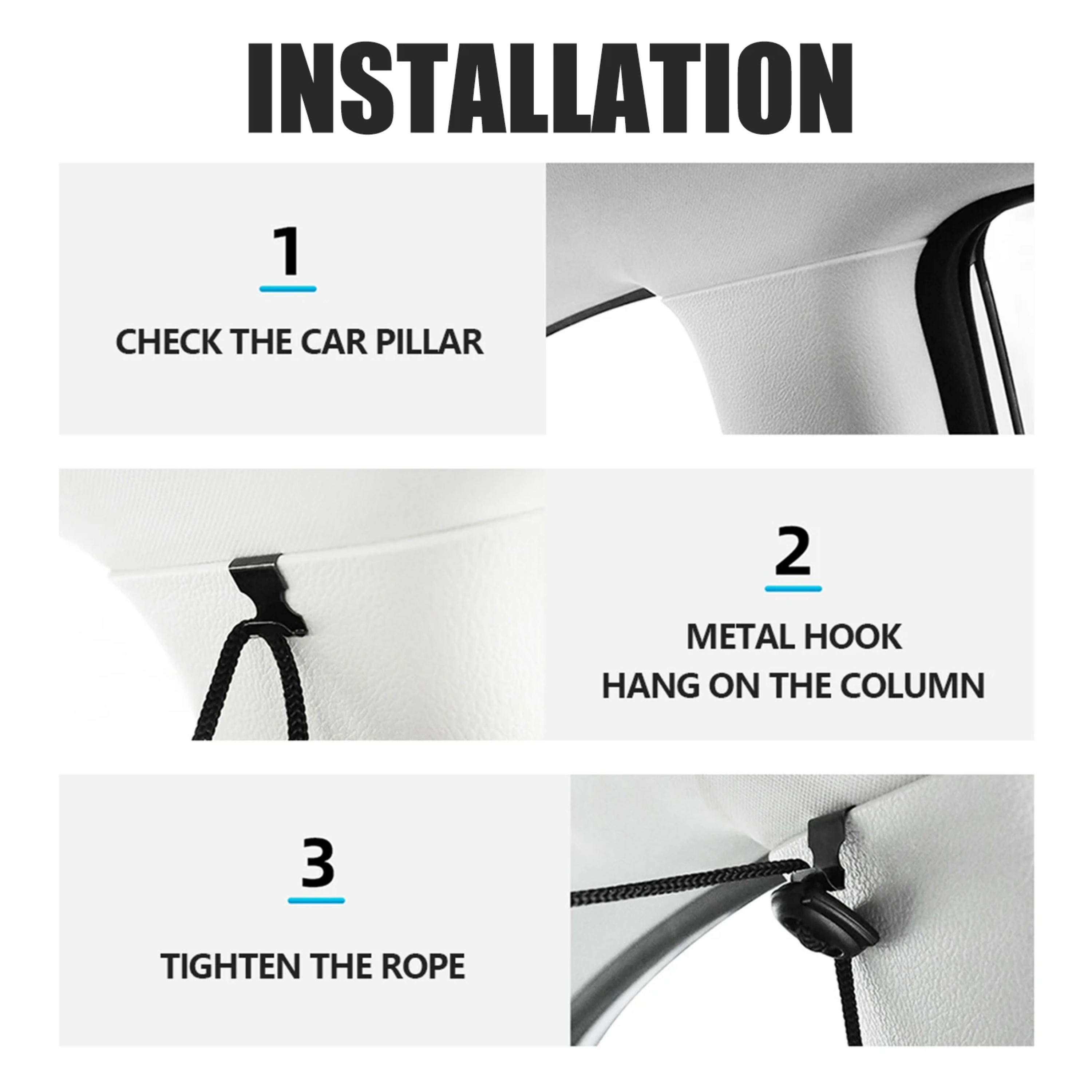 Complete Car Privacy Curtain Set (4 Pieces)