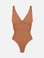 Feelingirl V Neck Tummy Control Shaping Bodysuit