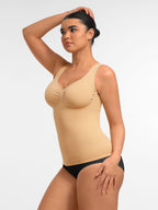 Feelingirl Bust Support Waist and Abdomen Control Shape  Wide Straps Tank Top