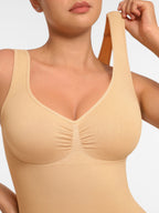 Feelingirl Bust Support Waist and Abdomen Control Shape  Wide Straps Tank Top