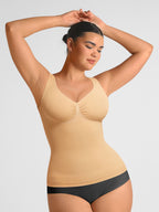 Feelingirl Bust Support Waist and Abdomen Control Shape  Wide Straps Tank Top