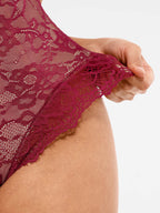 Feelingirl-V-Neck-Bodysuit-with-Lace-Fabric-RD3