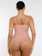 Feelingirl Lace V Neck Full Bodysuit