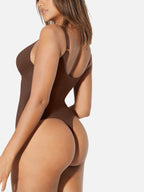 Feelingirl V Neck Tummy Control Shaping Bodysuit