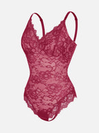 Feelingirl-V-Neck-Bodysuit-with-Lace-Fabric-RD3