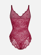 Feelingirl-V-Neck-Bodysuit-with-Lace-Fabric-RD3
