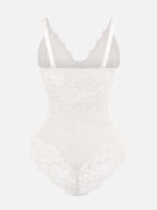 Feelingirl Lace V Neck Full Bodysuit