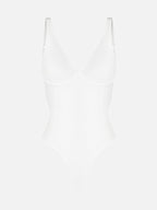 Feelingirl V Neck Tummy Control Shaping Bodysuit