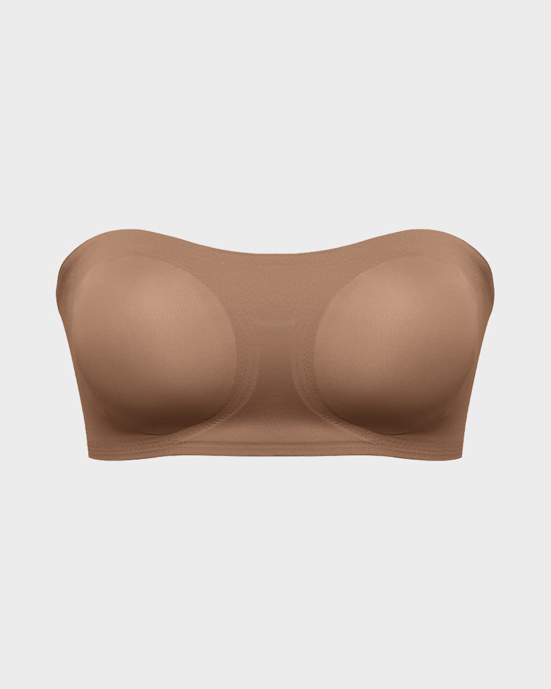 Sujetador Bandeau con Cierre Lateral y Efecto Antideslizante