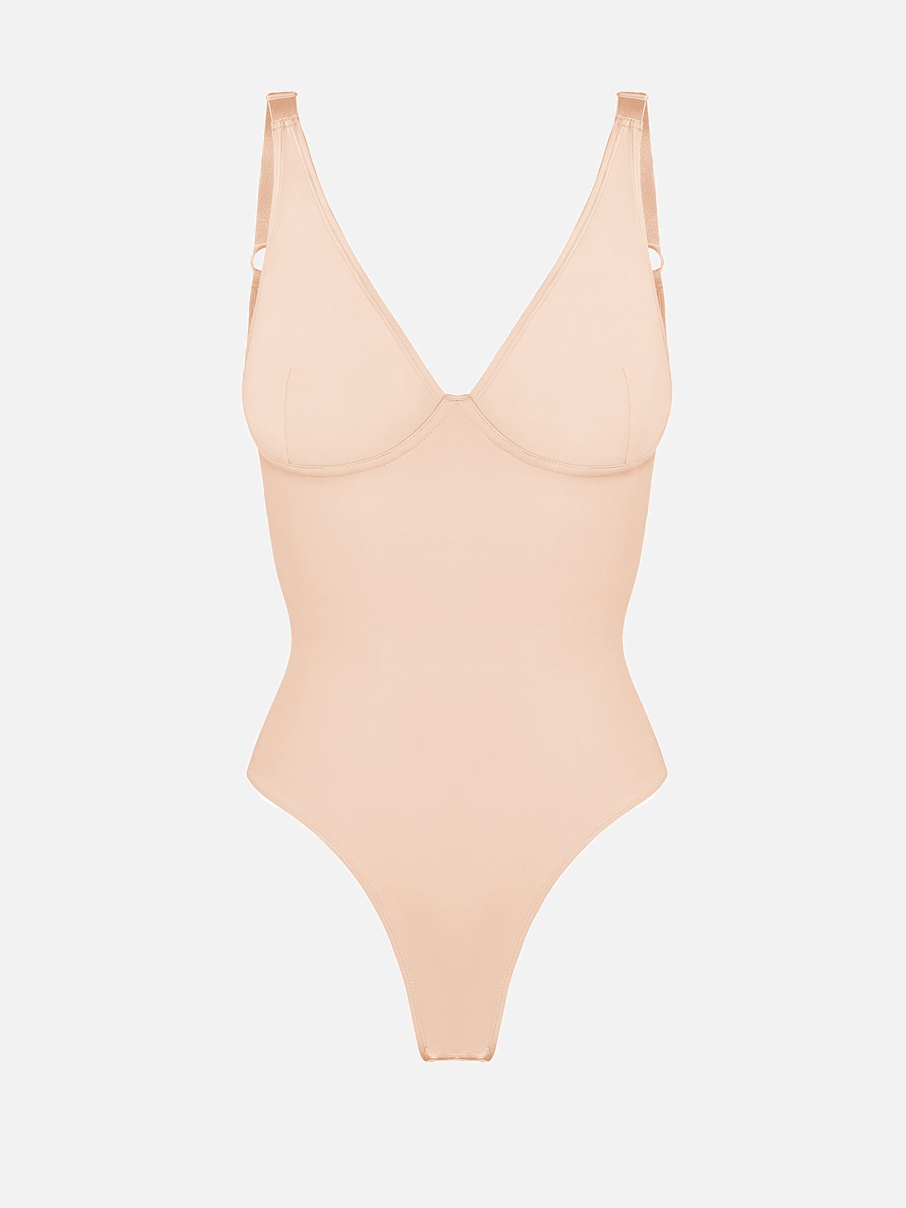 Feelingirl V Neck Tummy Control Shaping Bodysuit
