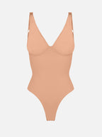Feelingirl V Neck Tummy Control Shaping Bodysuit