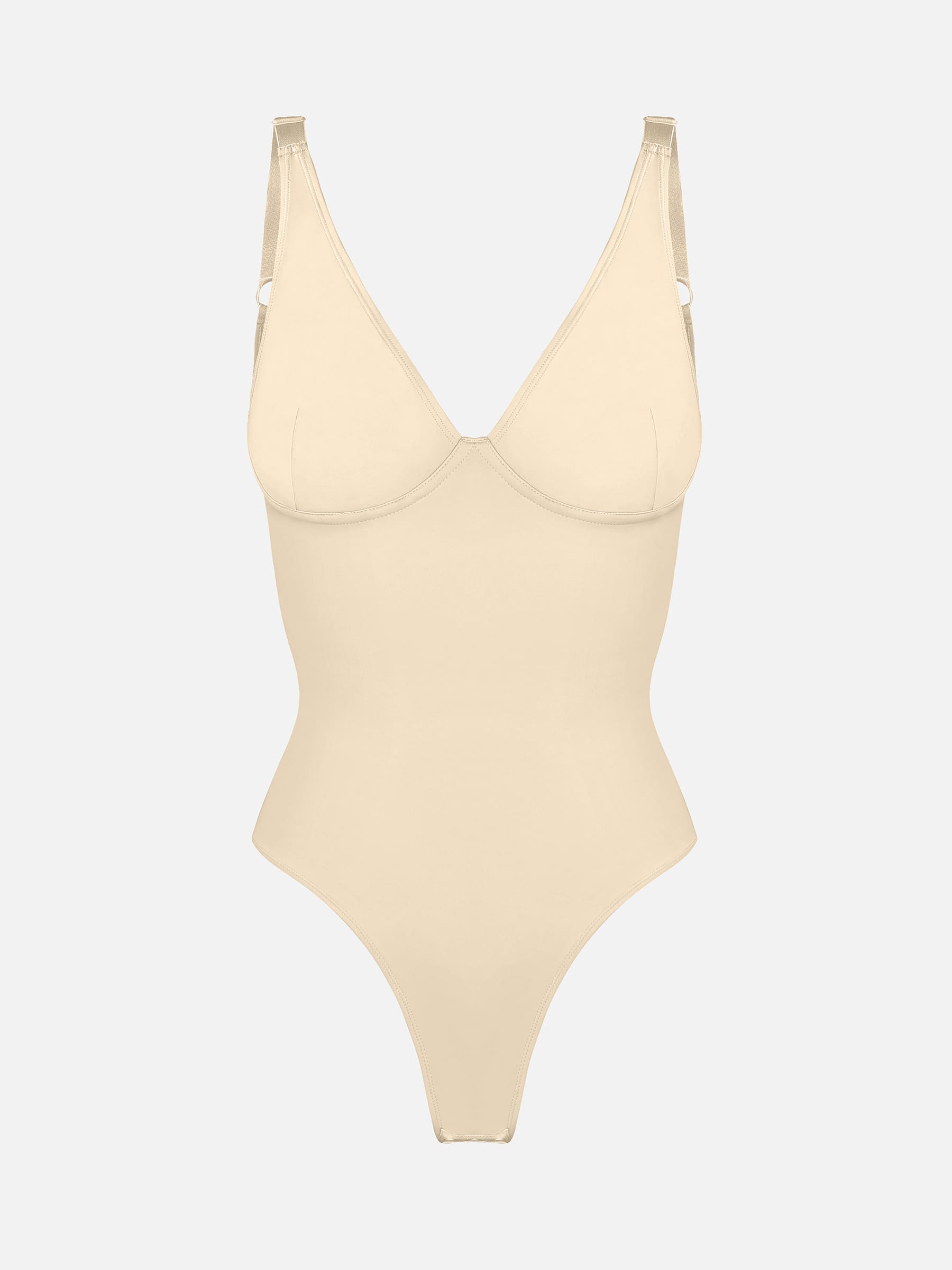 Feelingirl V Neck Tummy Control Shaping Bodysuit