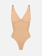 Feelingirl V Neck Tummy Control Shaping Bodysuit
