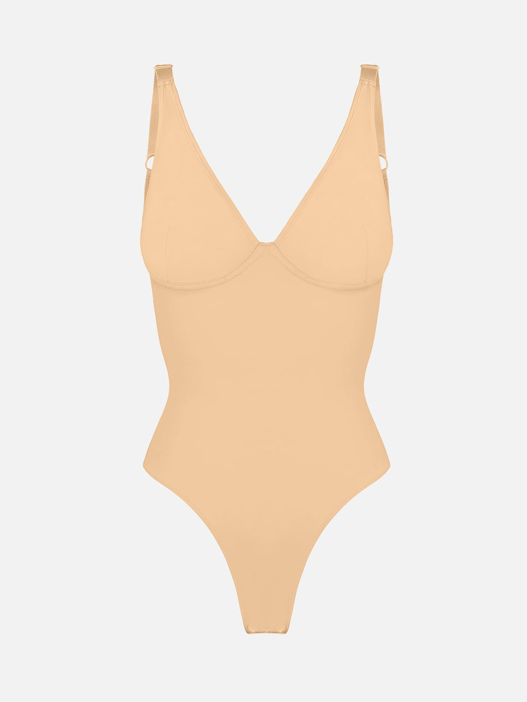 Feelingirl V Neck Tummy Control Shaping Bodysuit