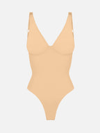Feelingirl V Neck Tummy Control Shaping Bodysuit
