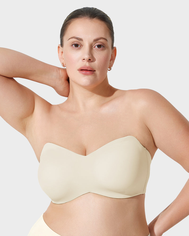 Sujetador Bandeau Convertible con Soporte Total y Efecto Antideslizante