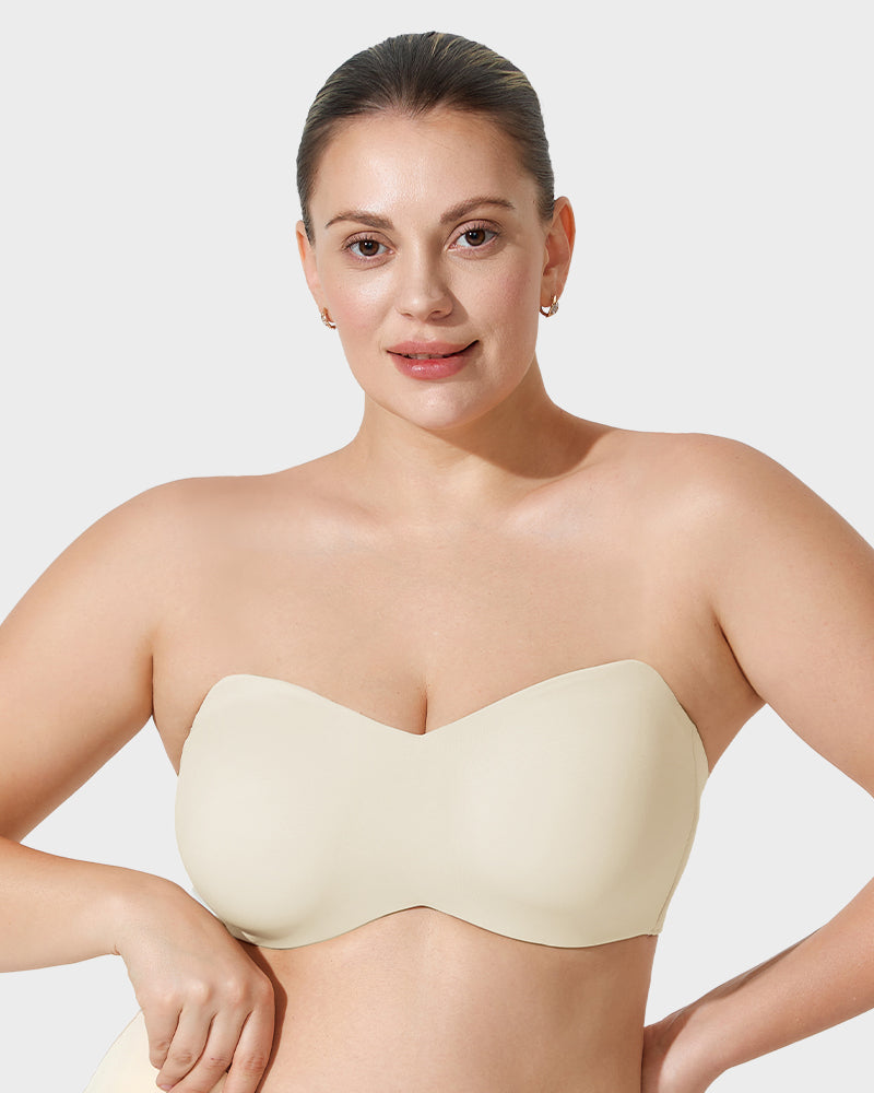 Sujetador Bandeau Convertible con Soporte Total y Efecto Antideslizante