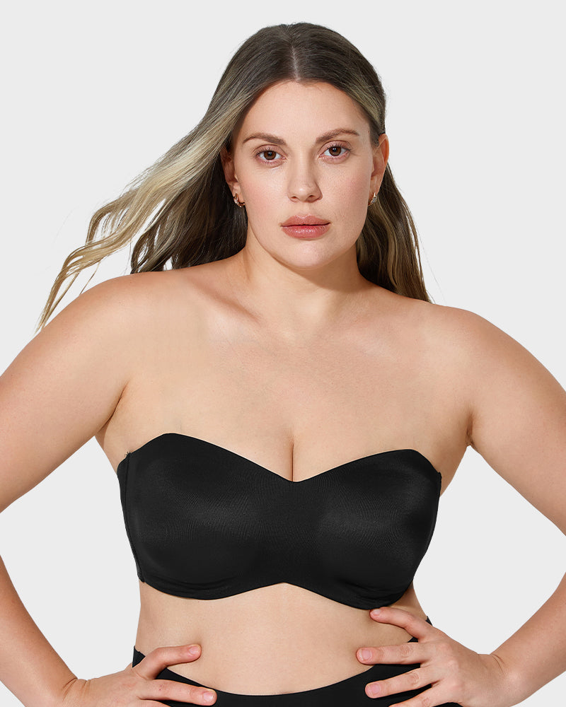 Sujetador Bandeau Convertible con Soporte Total y Efecto Antideslizante