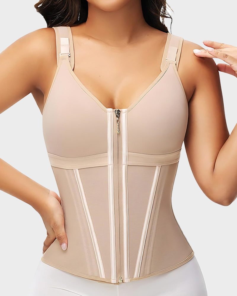 Faja Modeladora de Doble Capa con Soporte y Sujetador Integrado