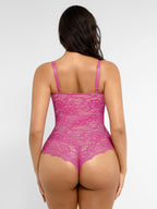 Feelingirl Lace V Neck Full Bodysuit