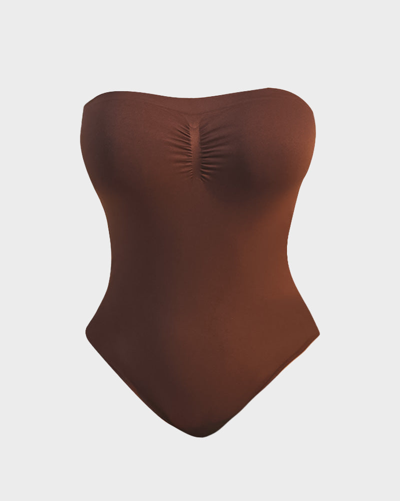 Silueta Elevada™-Body Modelador Sin Tirantes con Control Abdominal
