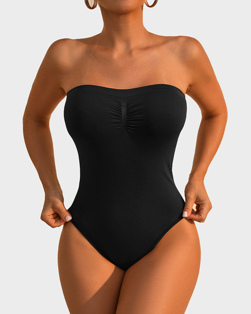 Silueta Elevada™-Body Modelador Sin Tirantes con Control Abdominal
