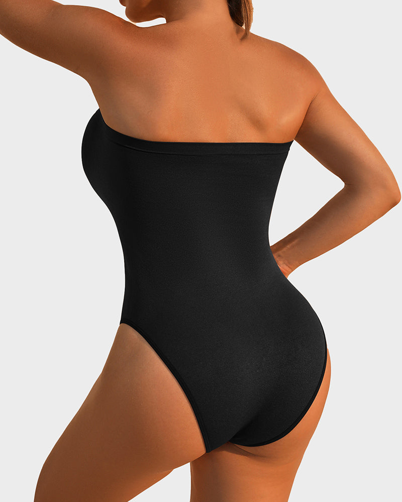 Silueta Elevada™-Body Modelador Sin Tirantes con Control Abdominal