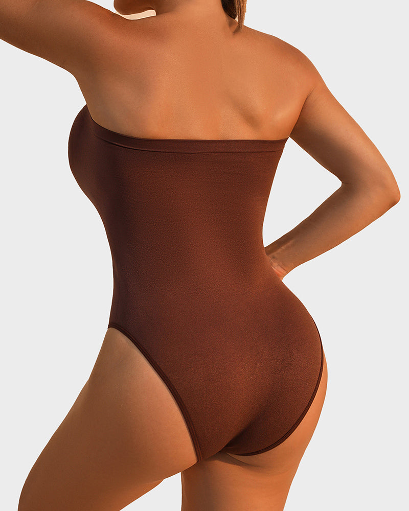 Silueta Elevada™-Body Modelador Sin Tirantes con Control Abdominal