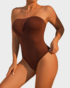 Silueta Elevada™-Body Modelador Sin Tirantes con Control Abdominal